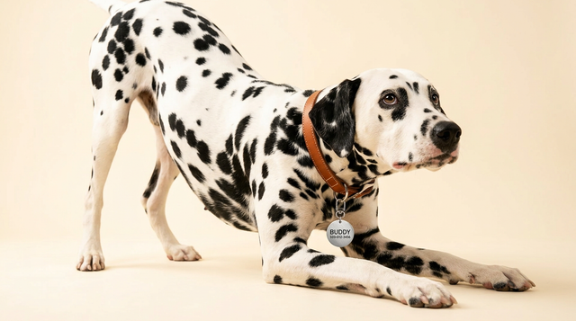Dalmatian · Silver tag